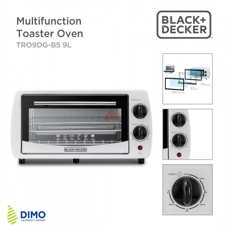 9L Double Glass Toaster Oven Hardware, Homeware & Lifestyle