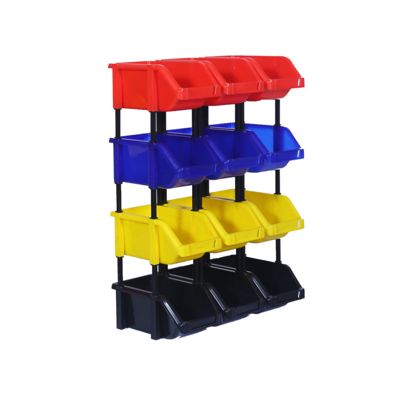 12 Multicolour Storage Bins Small Hardware, Homeware & Lifestyle
