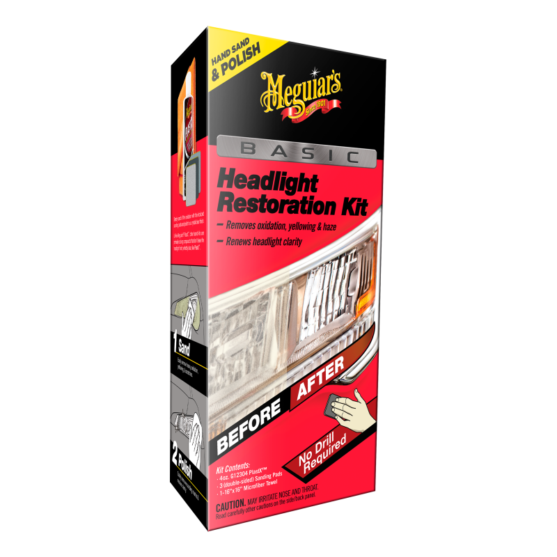 Basic Headlight Restoration Kit, Kit Hardware, Homeware & Lifestyle