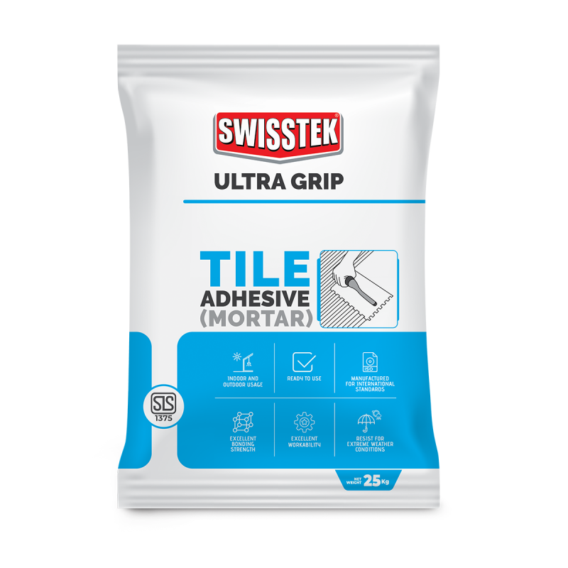 Swisstek Ultra Grip Tile Adhesive 25Kg Hardware, Homeware & Lifestyle