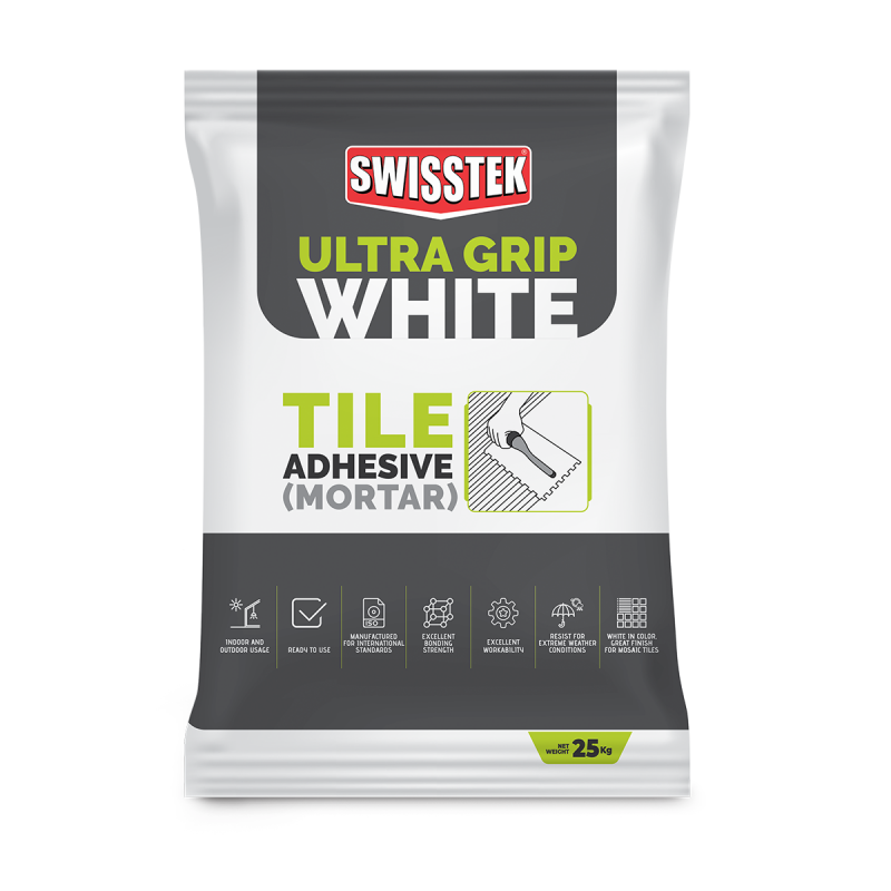 Swisstek Ultra Grip White Tile Adhesive 25Kg Hardware, Homeware & Lifestyle