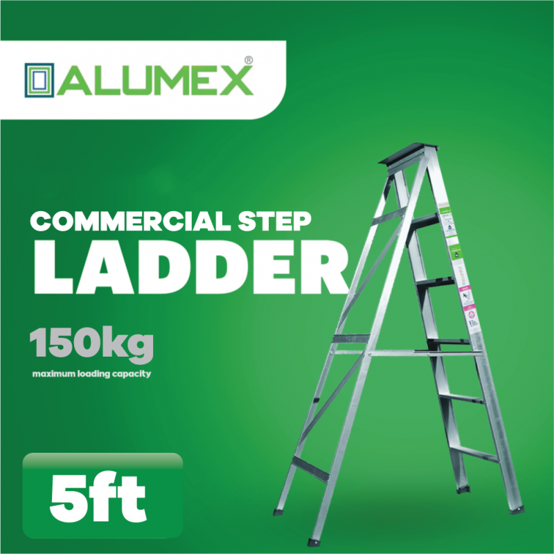 Commercial Step Ladder 5 ft Hardware, Homeware & Lifestyle