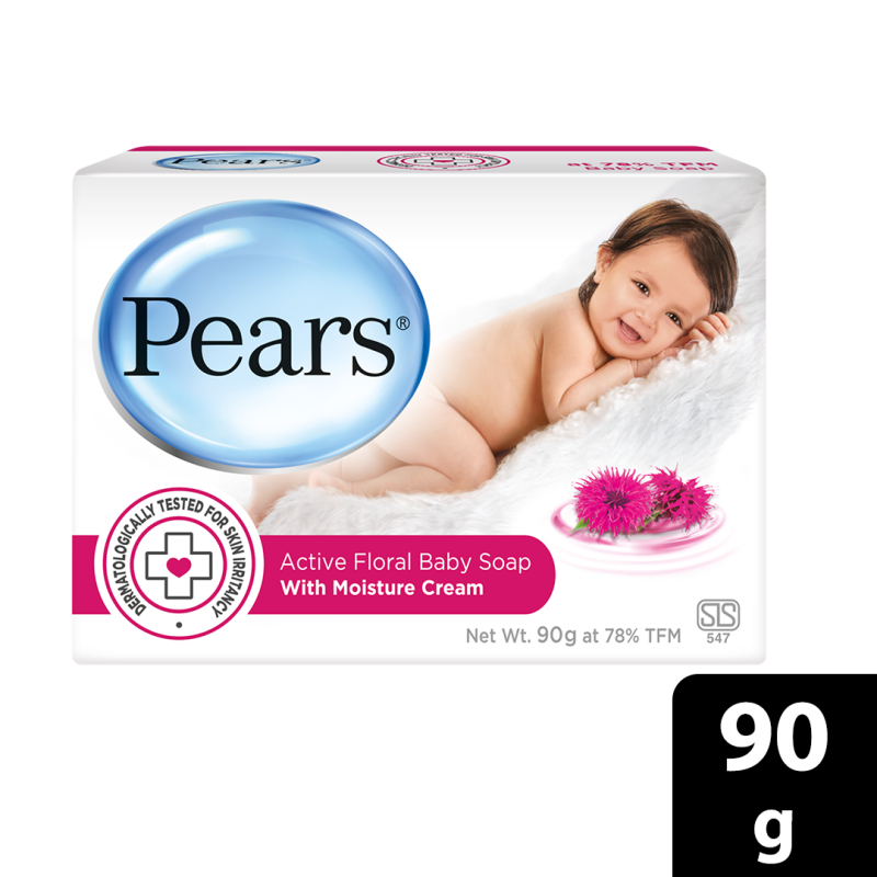 Active Pear Pears Active Floral Baby Soap 90g - Hardware, Homeware & Lifestyle