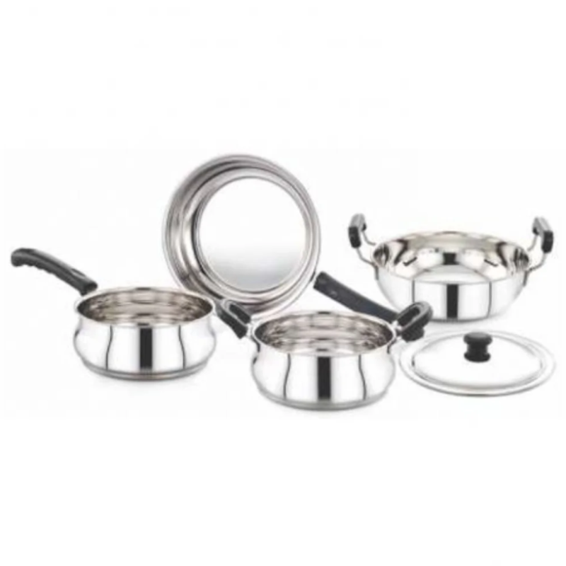 Ultima Cookware Set stainless steel - 4Pcs - Hardware, Homeware & Lifestyle