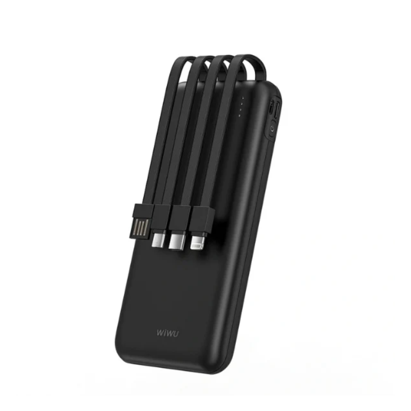 WIWU WI-P-08B ESSEN 4 Cable Power Bank - Hardware, Homeware & Lifestyle